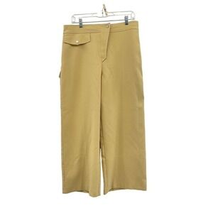 TopShop Women's Yellow Tan Crop Dress Pants